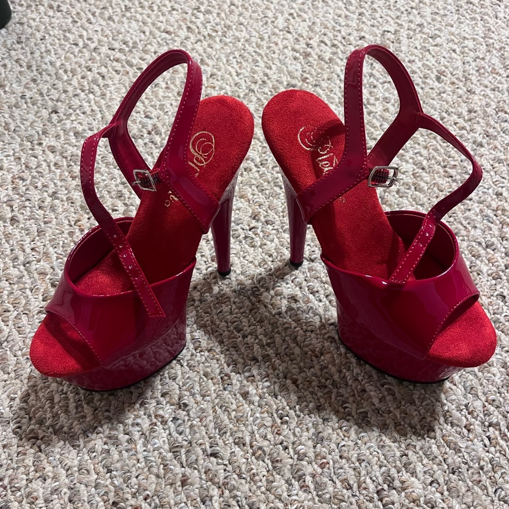 Red Pleaser Heels for Exotic Dancers or Clubbing